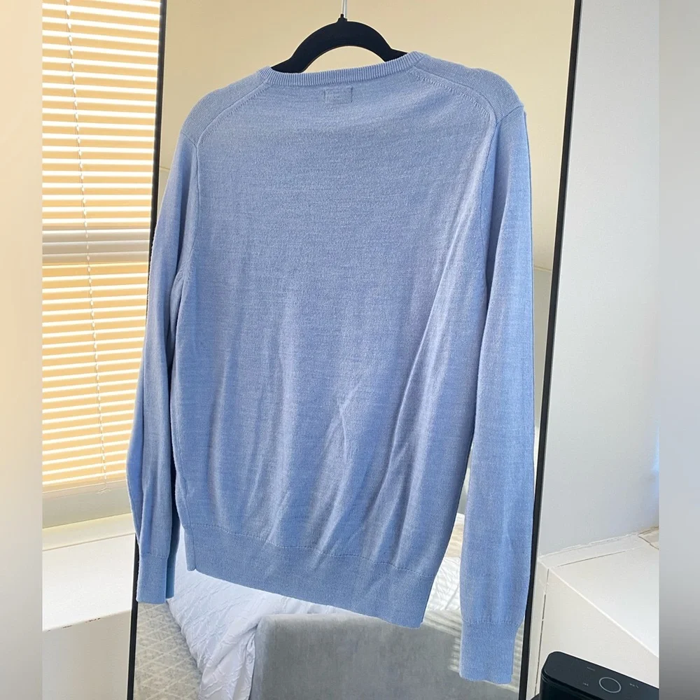 J. Crew - Baby Blue Merino Wool Crewneck Sweater - Size M